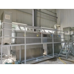 Aluminum extrusion die cleaning with caustic soda recyling system