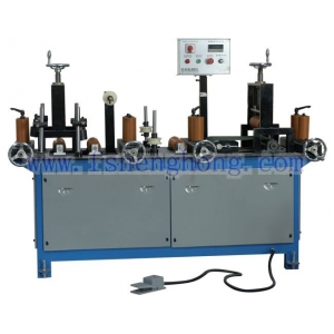 New Design Aluminium Profile Sticking Plastic Film Machine