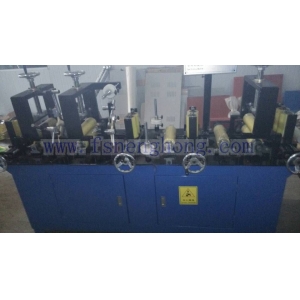 New Design Aluminium Profile Sticking Plastic Film Machine